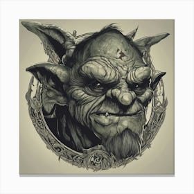 Troll Head Canvas Print