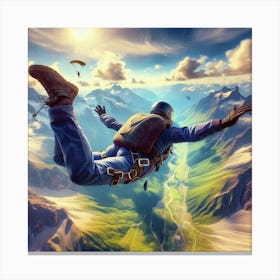 Skydiver Canvas Print