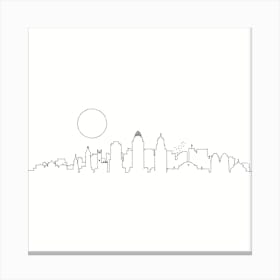 Cincinnaty Skyline Canvas Print