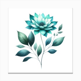 Blue Flower 1 Canvas Print