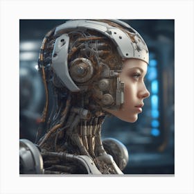 Robot Woman 49 Canvas Print