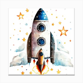 Rocket Ship Canvas Print