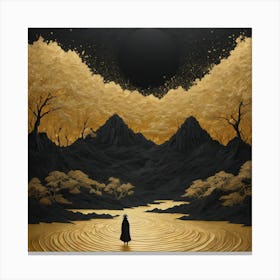 'Golden River' Canvas Print