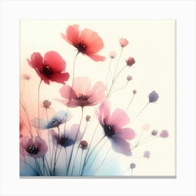 Watercolor Flowers 36 Canvas Print