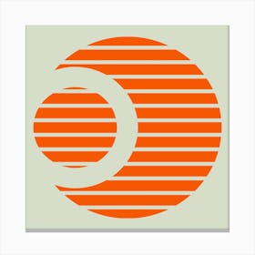 Orange C Logo Canvas Print