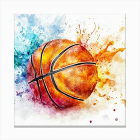 Basketball Ball Painting Canvas Print