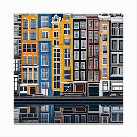 Amsterdam Cityscape 17 Canvas Print