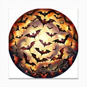 Bats In The Sky 1 Canvas Print