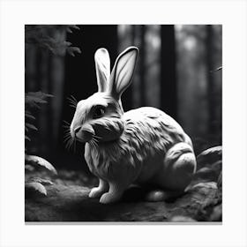 Rabbit In The Woods 17 Canvas Print