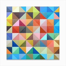 Squares and triangles in harmony 8 Canvas Print