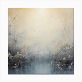 Tranquil Tides: Beige Tranquility Canvas Print