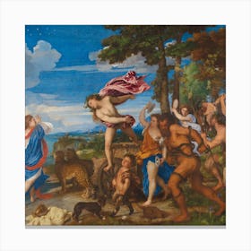 Bacchus And Ariadne, Titian Canvas Print