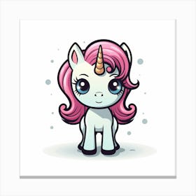 Cute Unicorn 632 Canvas Print