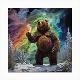 Bear In The Woods 1 Canvas Print