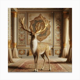 Royal Deer Canvas Print