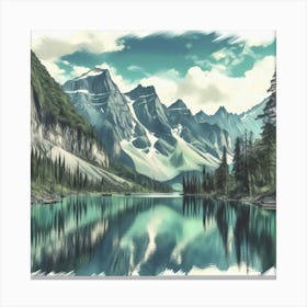 Calm Cascades 8 Canvas Print