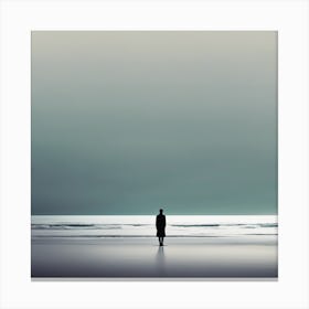 Man On The Beach 1 Canvas Print