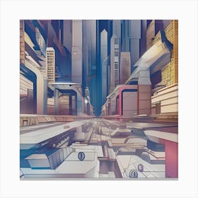 Only Space For Steel And Glass Pt2 Canvas Print