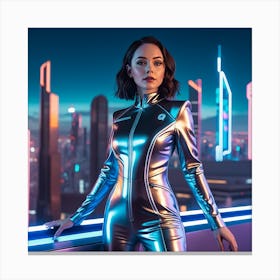 Futuristic Woman 6 Canvas Print