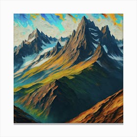 Mountain Range Canvas Print