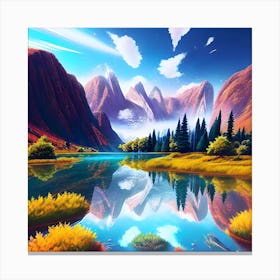 Mountain Landscape 14 Canvas Print