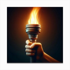 Olympic Torch Canvas Print