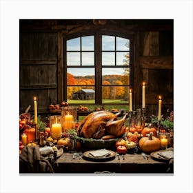 Thanksgiving Table 1 Canvas Print