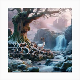 Deer In The Forest 29 Canvas Print