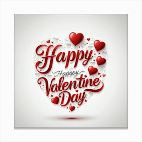 Happy Valentine Day 7 Canvas Print