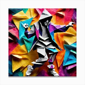 Origami Dancer 72 Canvas Print