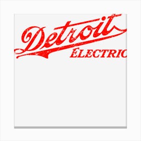 Detroit Electric Canvas Print