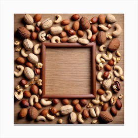 Frame Of Nuts 3 Canvas Print