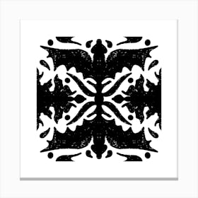 Bats Black And White Canvas Print