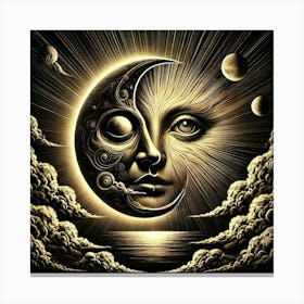 Face Of The Moon Canvas Print