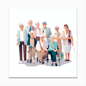 Old People 12 Canvas Print
