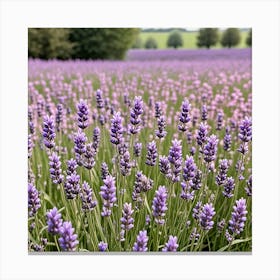 Lavender Field 1 Canvas Print