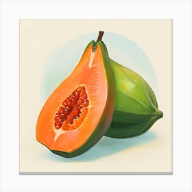 Papaya Canvas Print