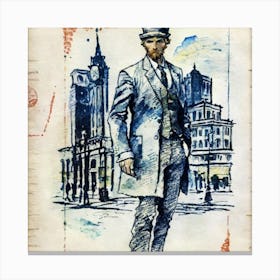 Man In Suit 1 Canvas Print