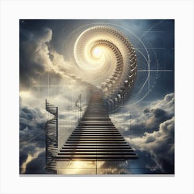 Spiral Stairway To Heaven 1 Canvas Print