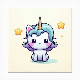 Cute Unicorn 420 Canvas Print