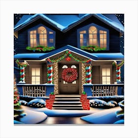 Christmas House 23 Canvas Print