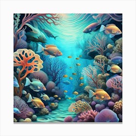 Coral Reef 1 Leinwandbild