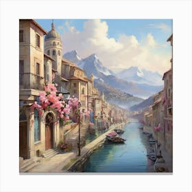 City In Bloom Canvas Print