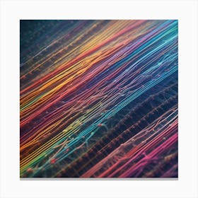 Abstract Background With Colorful Lines Canvas Print