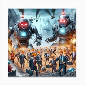 Robots that rules Canvas Print