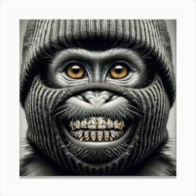Gorilla With Diamonds Canvas Print