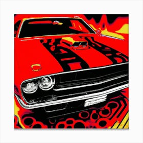 Psychedelic 1970 Dodge Challenger Canvas Print