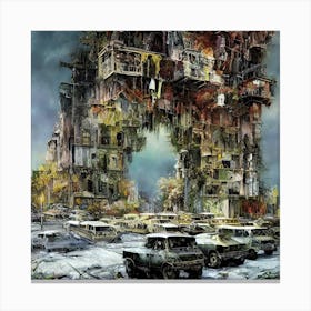 Ruins Of The City Canvas Print