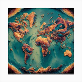 World Map 33 Canvas Print