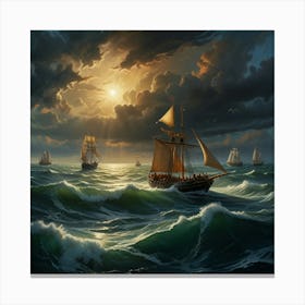 Stormy Sea Canvas Print